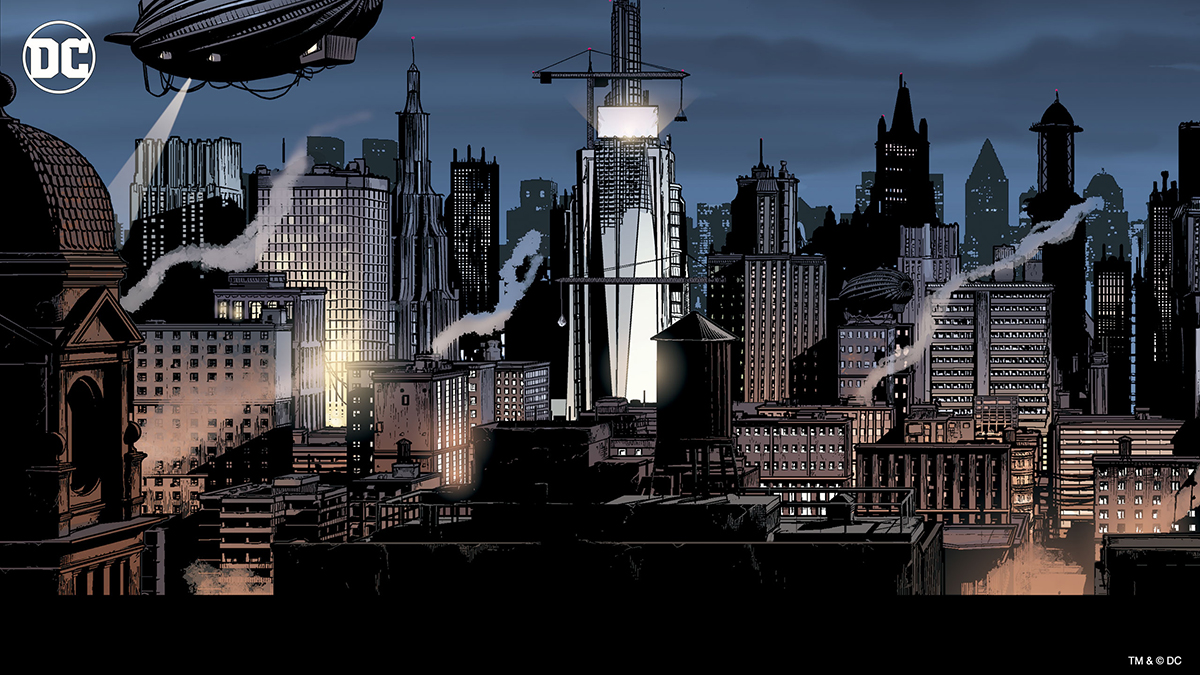 DC Comics Gotham City | Zoom background