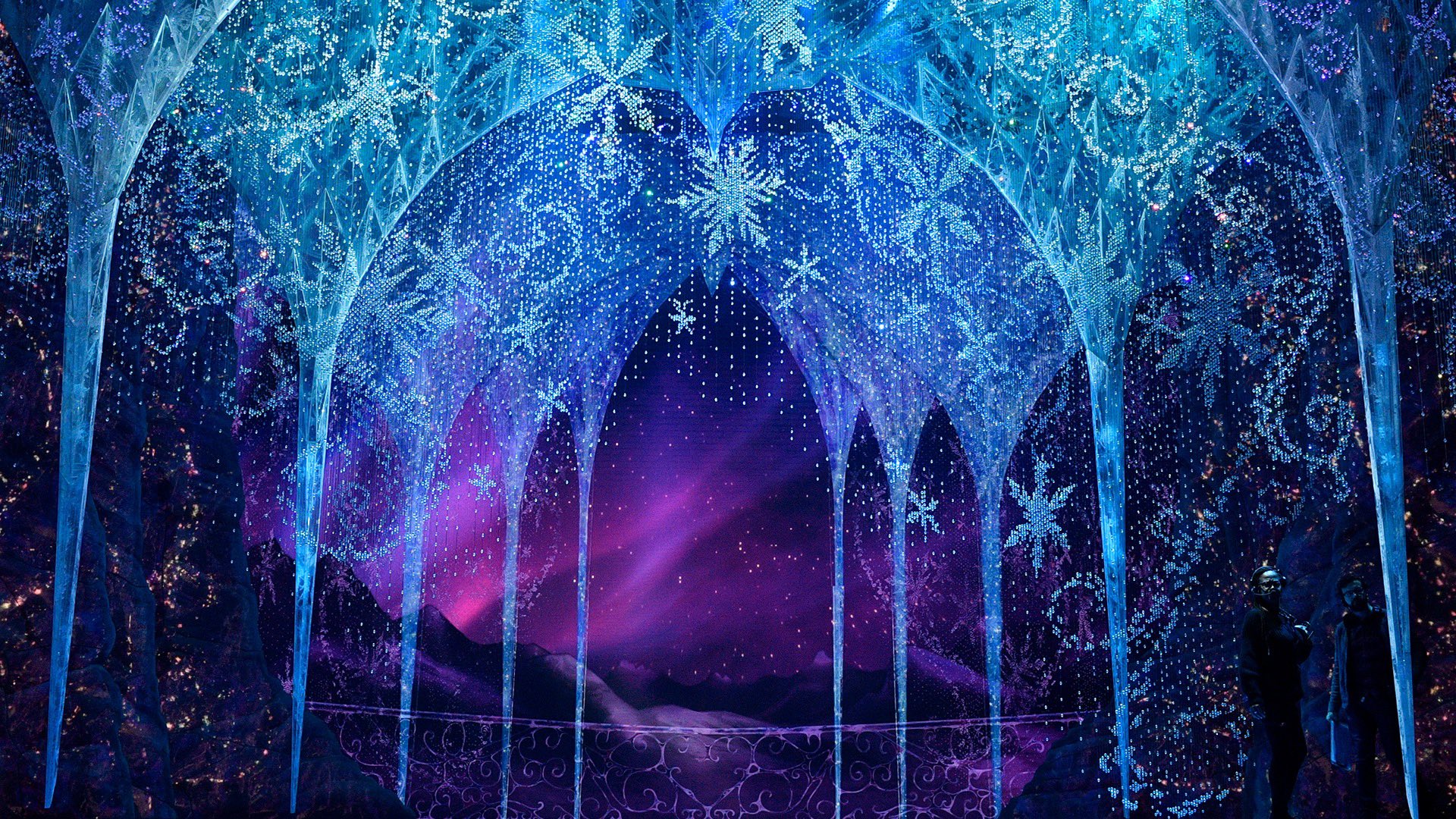 Frozen 2 - Ice landscape from the Frozen Broadway musical
