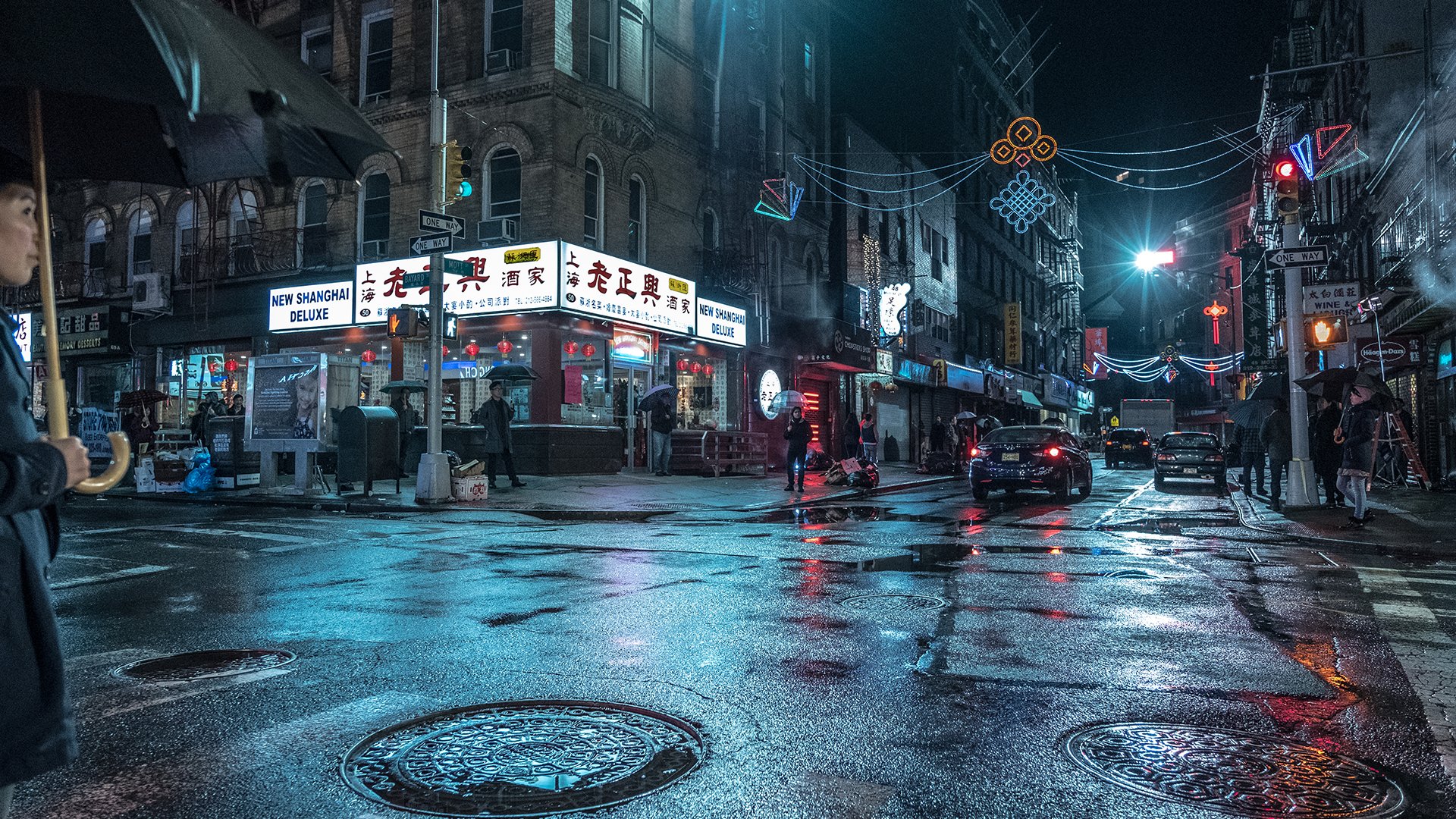 John Wick 7 - Outdoor China town at night time