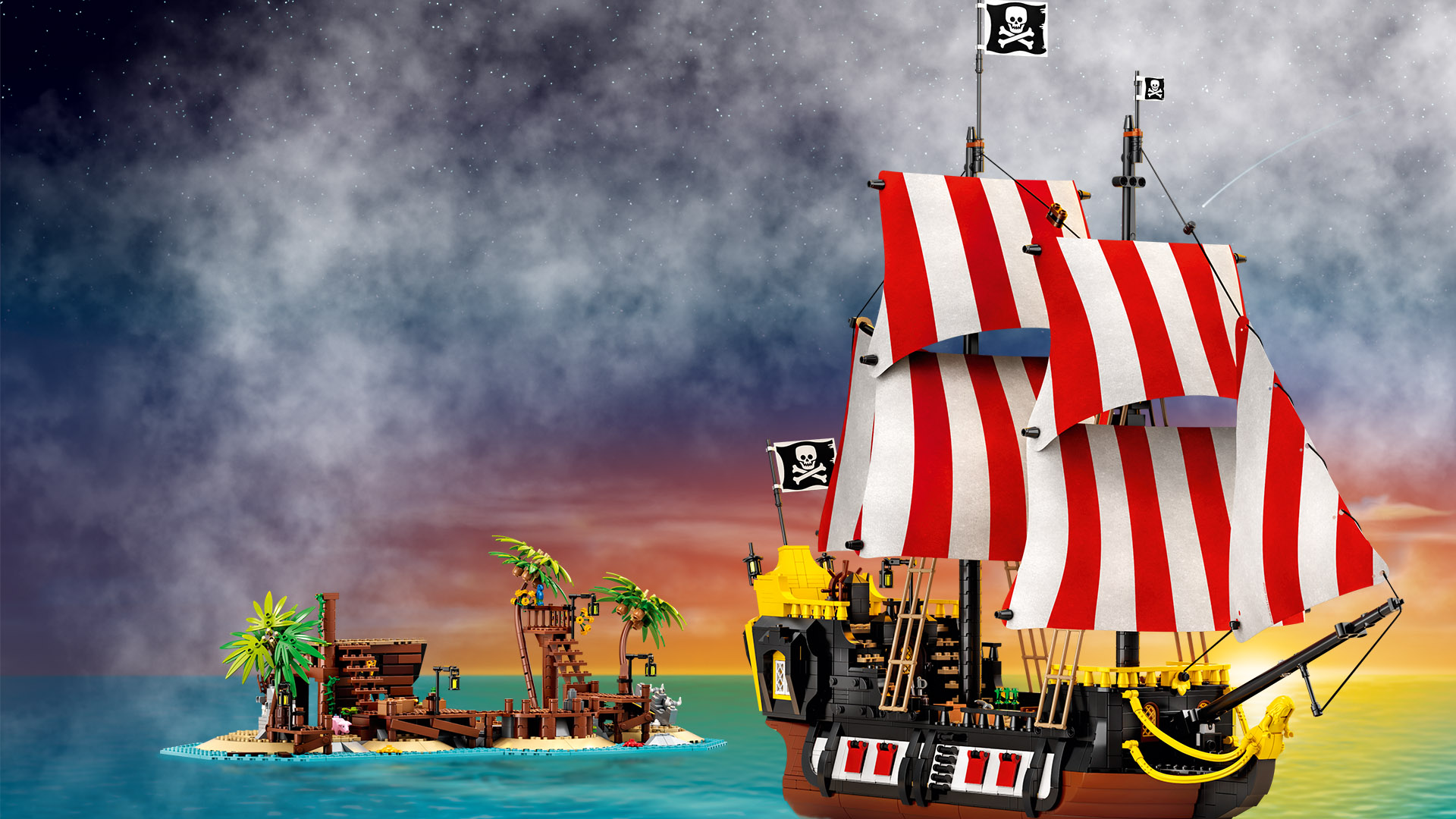 Lego Pirate - Pirate and deserted island