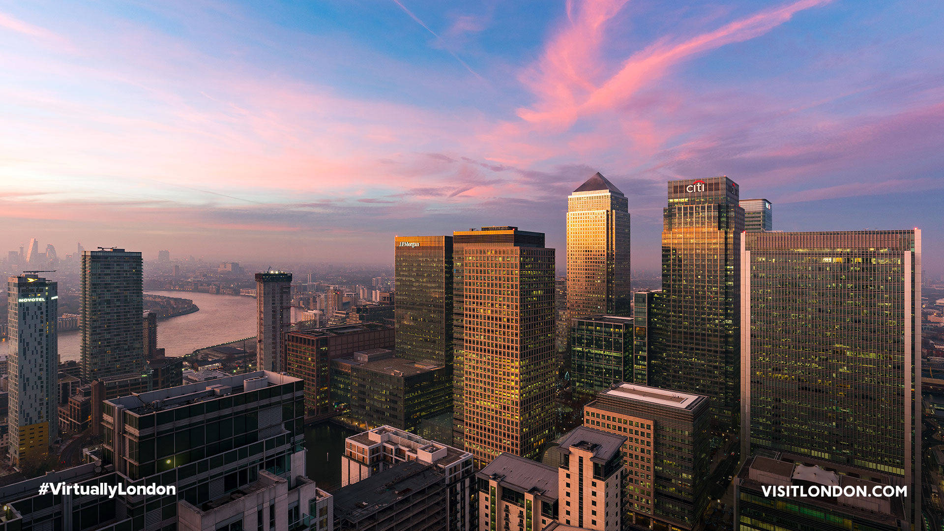 London - Canary Wharf - Canary Wharf sunset