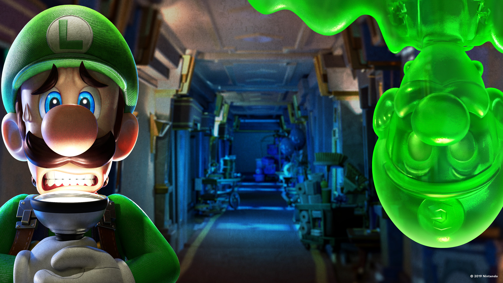 Luigis Mansion - Computer generated inside Luigis Mansion