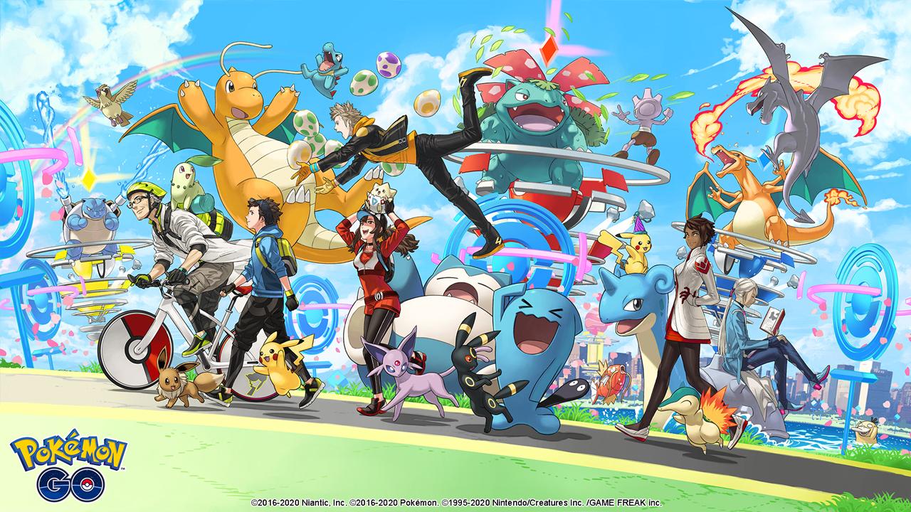 Pokemon Go 2 - Computer generated background with Pokemon