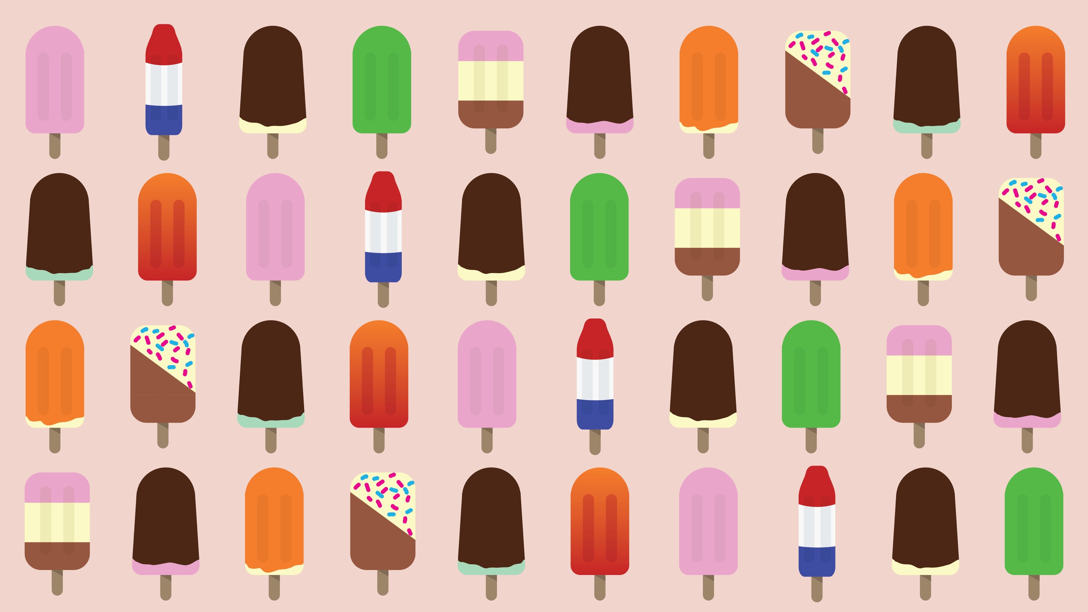 Popsicles - Colorful ice lolly background