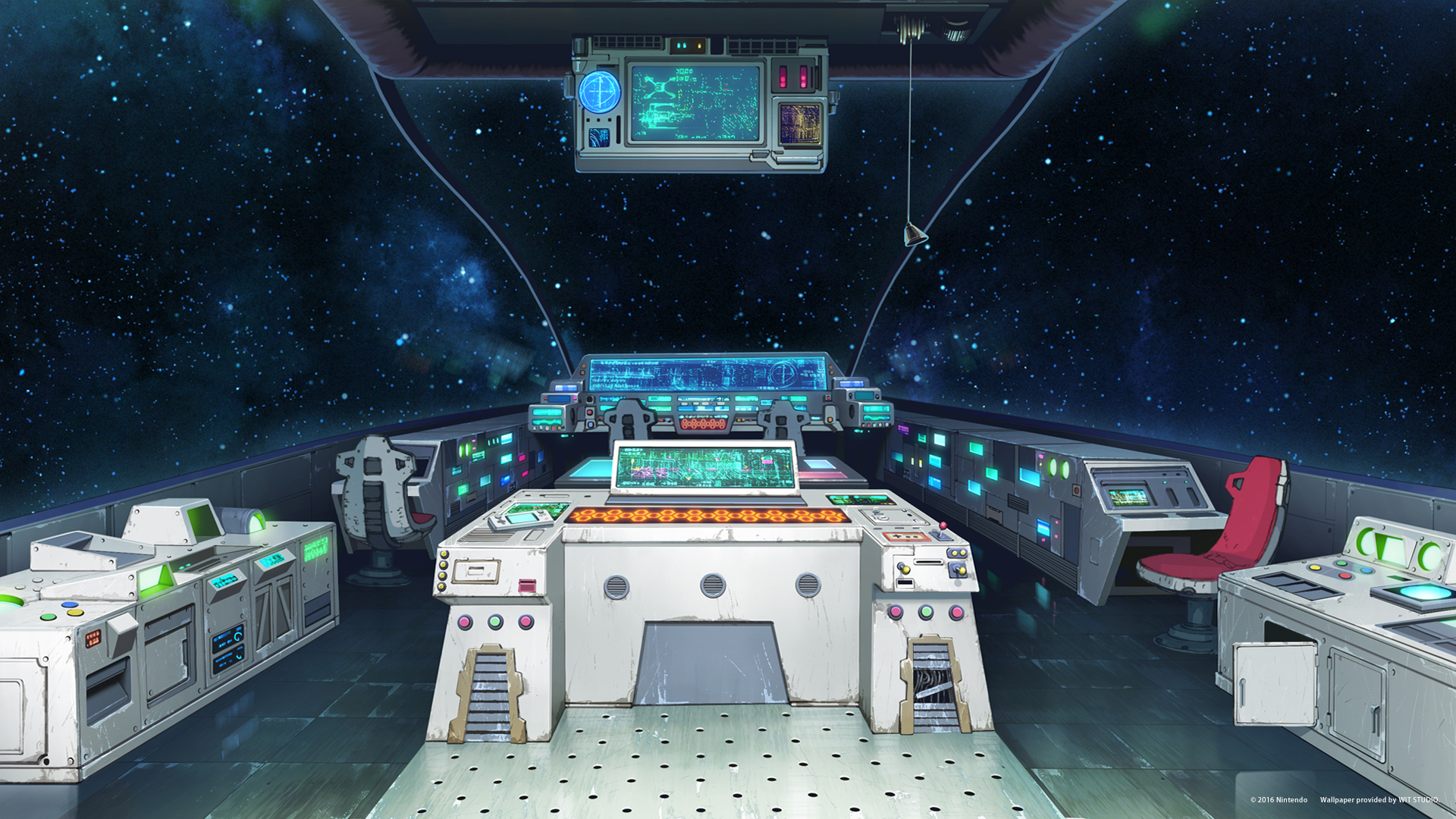 Star Fox - Computer generated inside spaceship