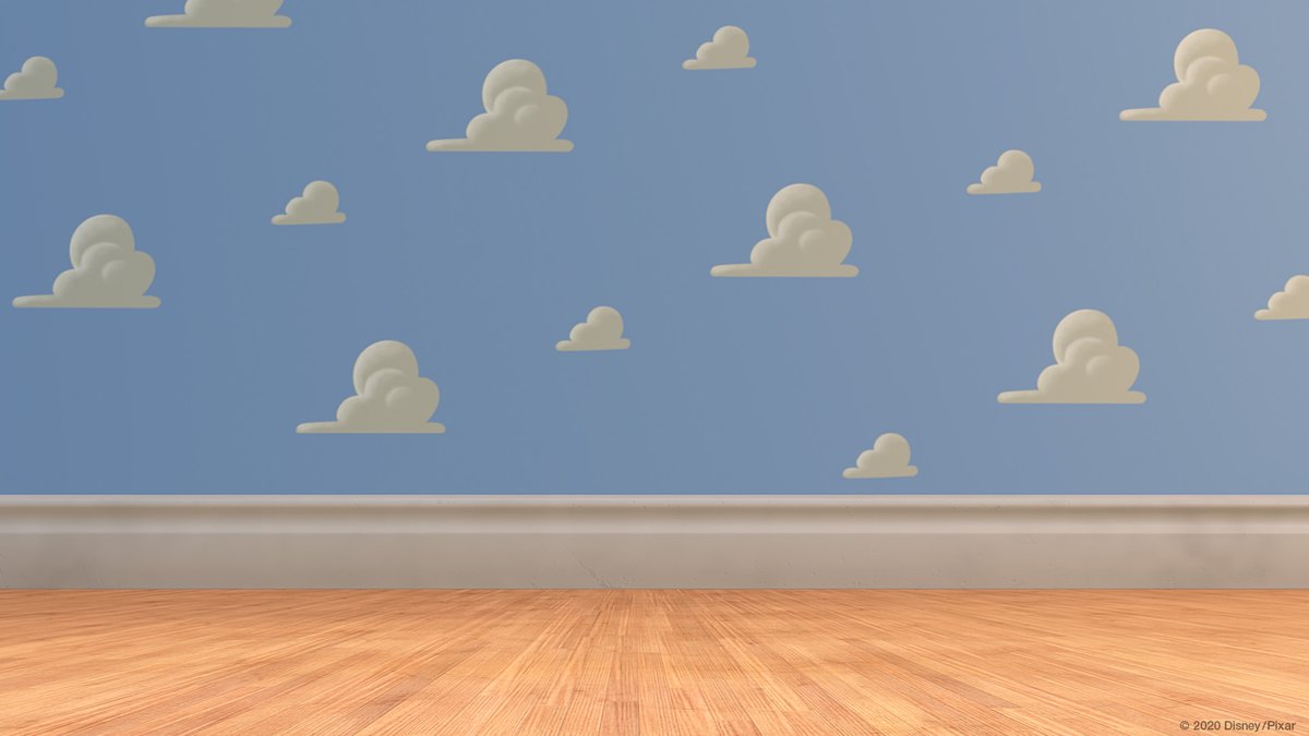 Toy Story - Andy's and the toys bedroom wallpaper and floor