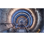 Tunnel d'Athènes Thessalonique - fond de tunnel 3D