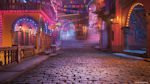 Coco - Streets at nightime from the Disney Pixar movie Coco