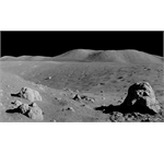 Surface de la lune - La surface de la lune et le paysage spatial