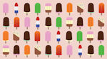 Popsicles - Colorful ice lolly background