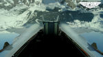 Top Gun Maverick 3 - Cockpit seat view with mountains