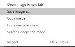 Google Chrome Save Image As